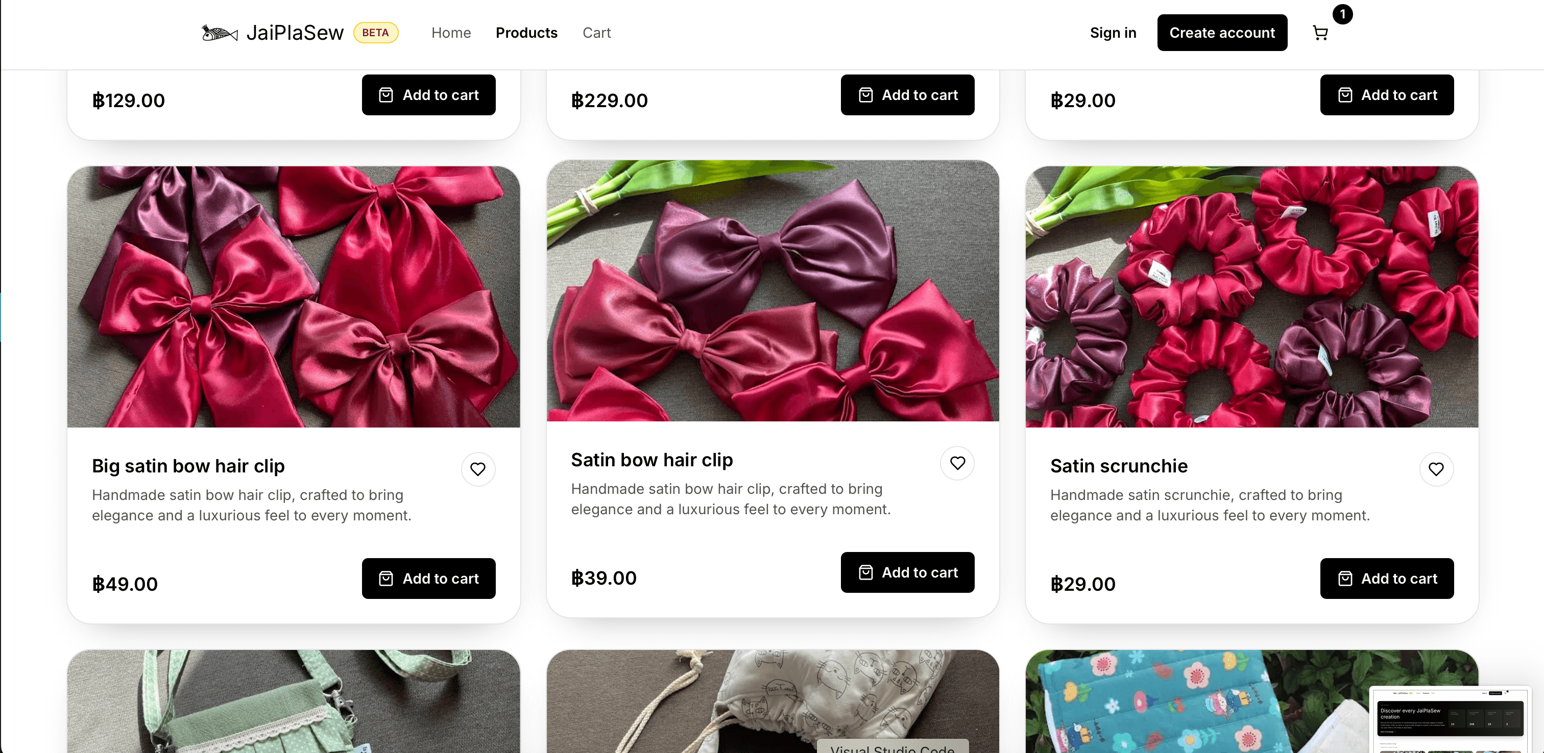 JaiPlaSew alternate store layout with product browsing controls